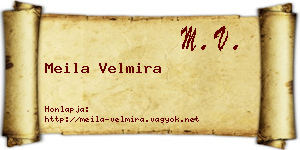 Meila Velmira névjegykártya